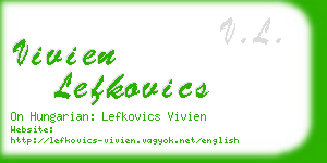 vivien lefkovics business card